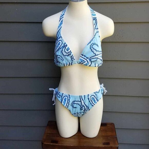 Tommy Hilfiger Light Blue 2 Piece Bikini size 14 - Picture 1 of 9